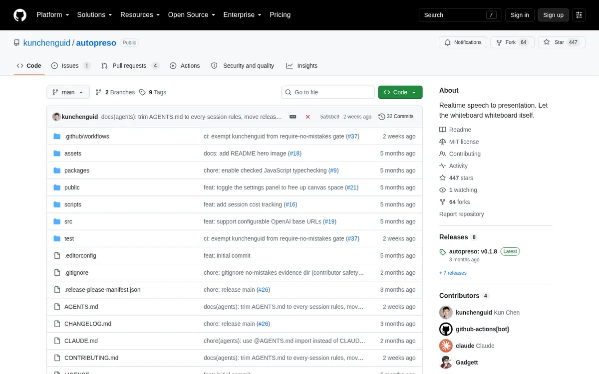 autopreso product page screenshot