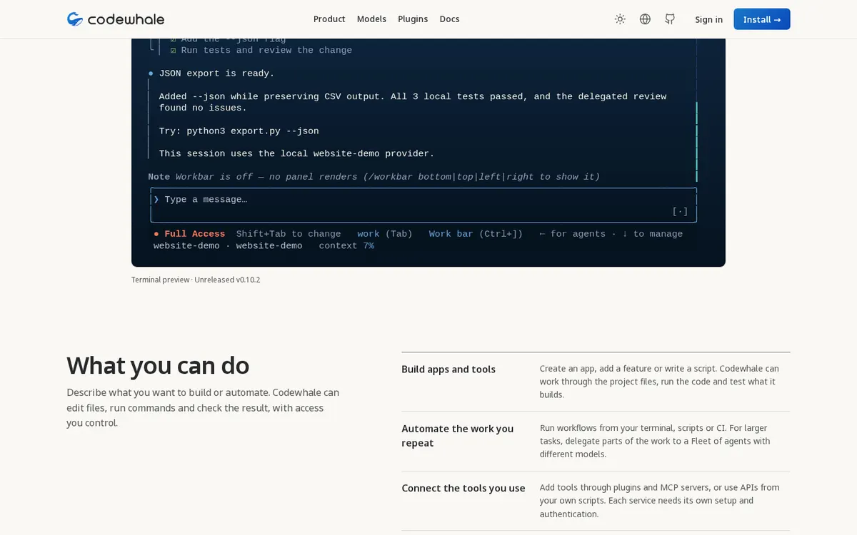 Codewhale screenshot 2 thumbnail