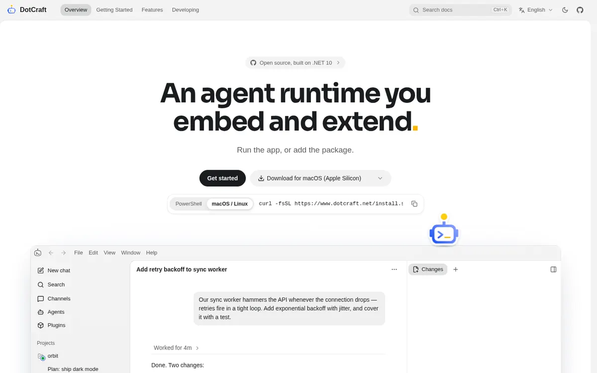 DotCraft product page screenshot