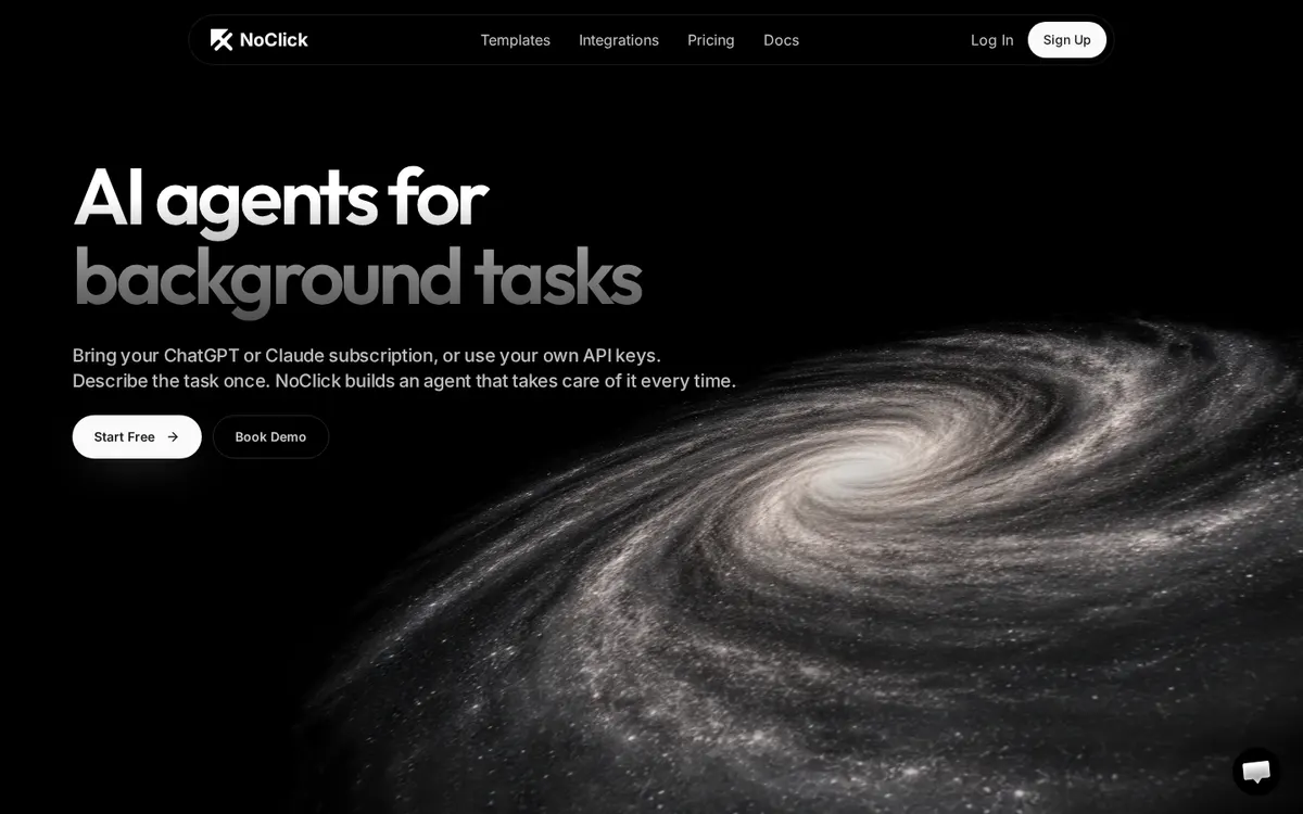 NoClick product page screenshot