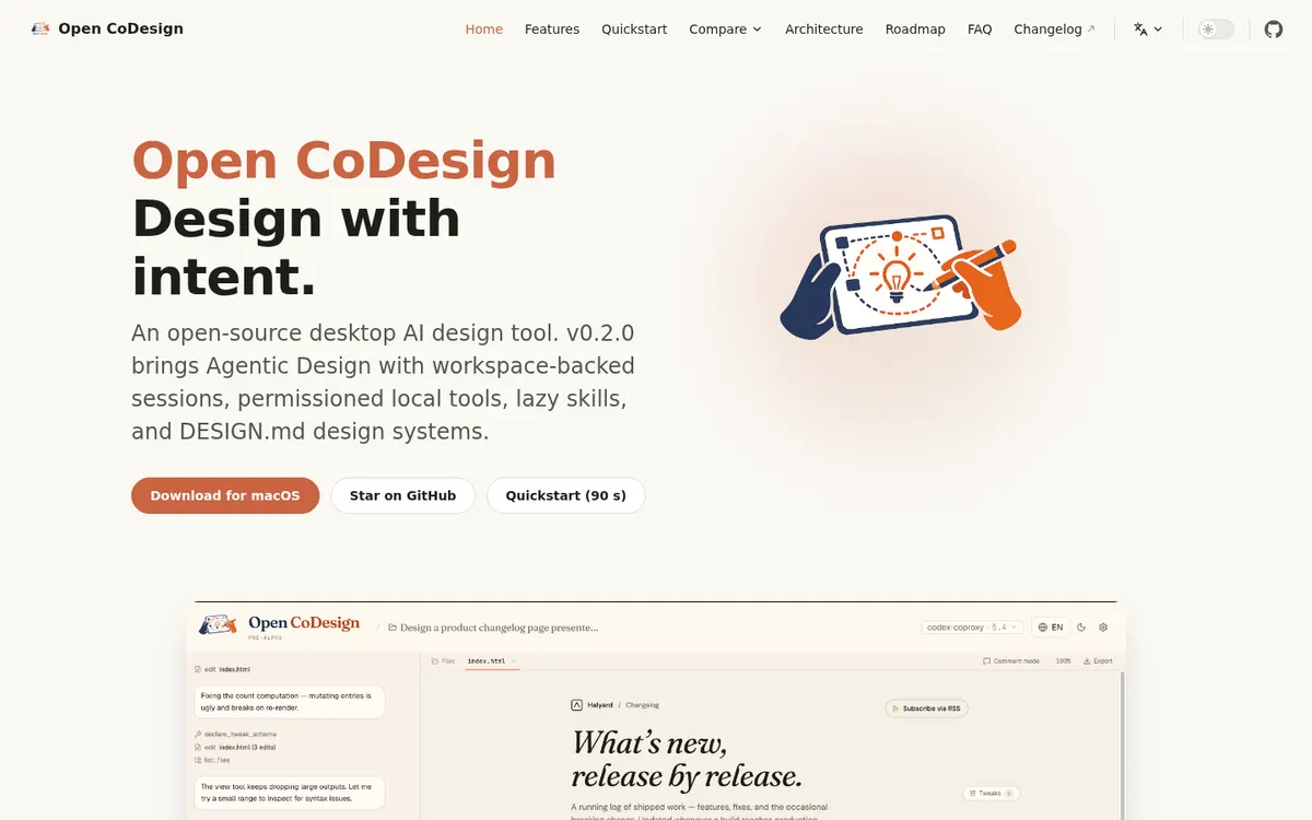 Open CoDesign product page screenshot