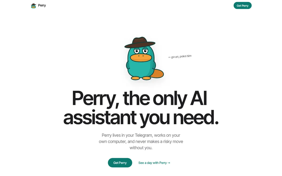 Perry product page screenshot